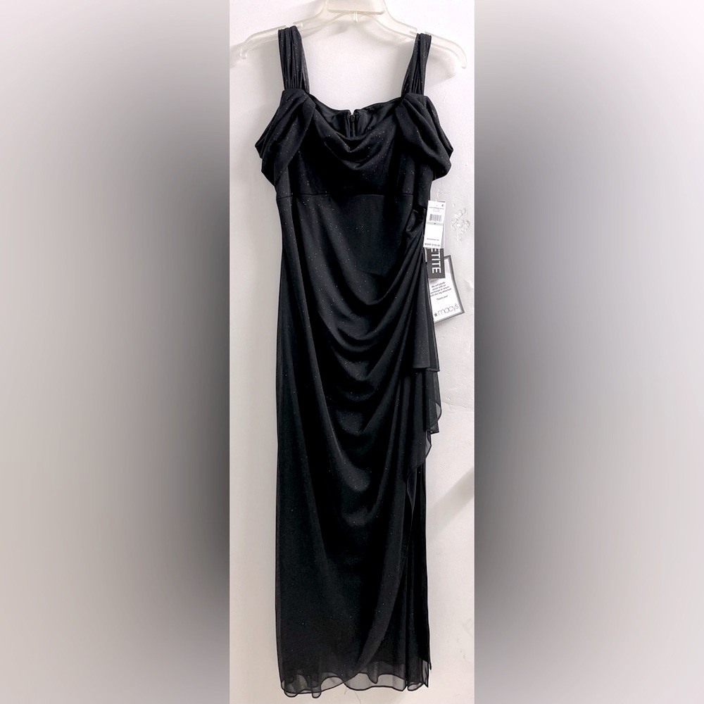 Alex Evenings Black Midi Dress